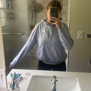 purplish grey Nike hoodie